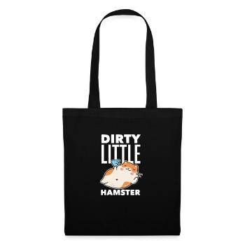Drôle de cadeau de hamster - Sac en tissu - noir - Devant
