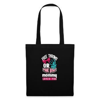 Le genre rose ou bleu révèle baby party maman - Sac en tissu - noir - Devant