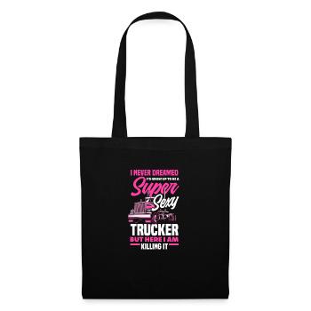 Truck Driver Trucker Truck Driver Driver - Tote Bag - black - Front
