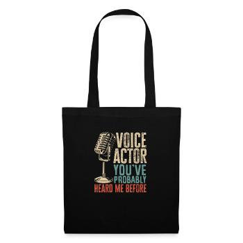 Drôle d’acteur Actrice Cadeau - Sac en tissu - noir - Devant