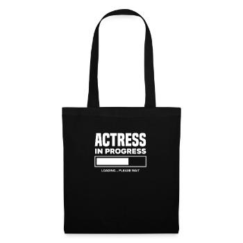 Drôle d’acteur Actrice Cadeau - Sac en tissu - noir - Devant