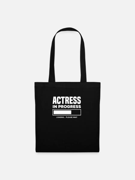 Lustiges Schauspieler Schauspielerin Geschenk - Stoffbeutel - Schwarz