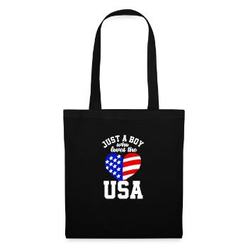 Amérique États-Unis Américain Américain - Sac en tissu - noir - Devant