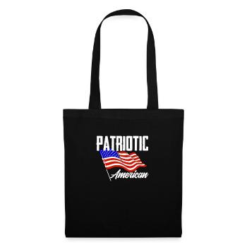 Amérique États-Unis Américain Américain - Sac en tissu - noir - Devant