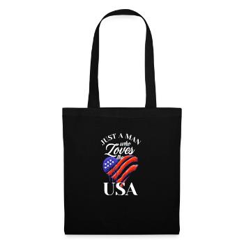Amérique États-Unis Américain Américain - Sac en tissu - noir - Devant