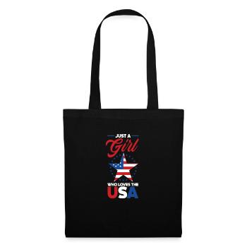Amérique États-Unis Américain Américain - Sac en tissu - noir - Devant