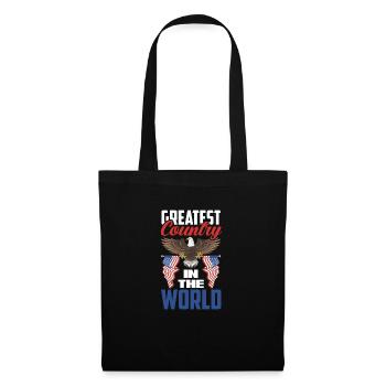 Amérique États-Unis Américain Américain - Sac en tissu - noir - Devant