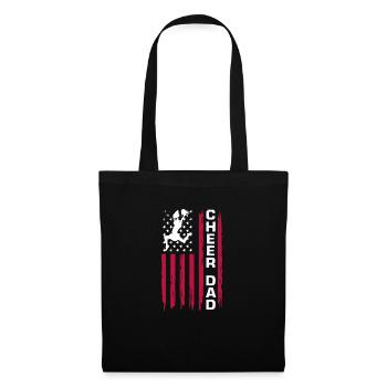 Lustiges Cheerleader Cheerleading Geschenk - Stoffbeutel - Schwarz - Vorne