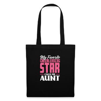 Drôle de pom-pom girl Cheerleading Cadeau - Sac en tissu - noir - Devant