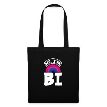 Bisexuel LGBTQ+ Bi LGBTQ - Sac en tissu - noir - Devant