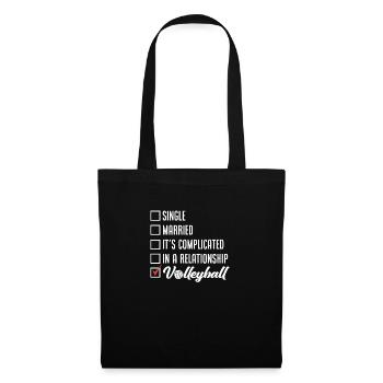 Funny volleyball gift - Tote Bag - black - Front
