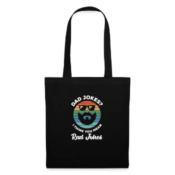 Papa Père Cadeau de la fête des pères - Sac en tissu - noir - Devant