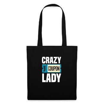 Lustiges Extrem Couponing Coupon Geschenk - Stoffbeutel - Schwarz - Vorne