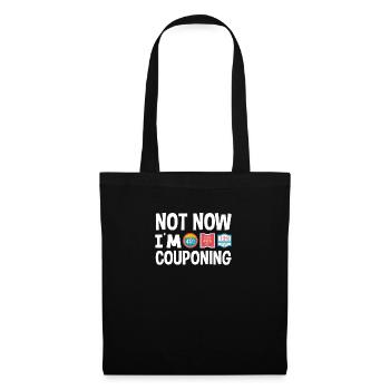 Lustiges Extrem Couponing Coupon Geschenk - Stoffbeutel - Schwarz - Vorne