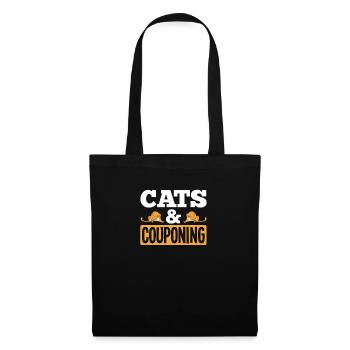 Lustiges Extrem Couponing Coupon Geschenk - Stoffbeutel - Schwarz - Vorne
