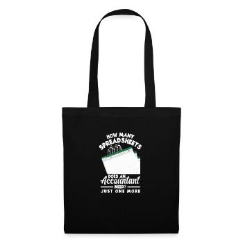 Drôle de cadeau comptable de conseiller fiscal - Sac en tissu - noir - Devant