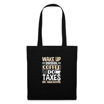 Drôle de cadeau comptable de conseiller fiscal - Sac en tissu - noir - Devant