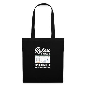 Drôle de cadeau comptable de conseiller fiscal - Sac en tissu - noir - Devant