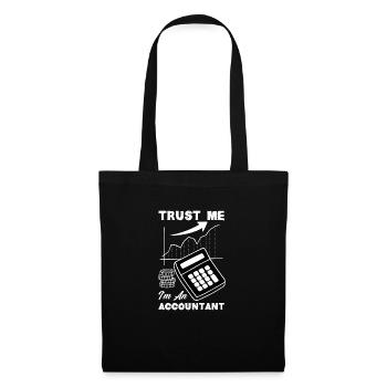 Drôle de cadeau comptable de conseiller fiscal - Sac en tissu - noir - Devant