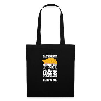 Drôle de cadeau comptable de conseiller fiscal - Sac en tissu - noir - Devant