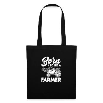 Lustiges Bauer Bauernhof Landwirt Geschenk - Stoffbeutel - Schwarz - Vorne