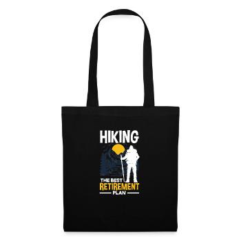 Cadeau de randonnée drôle - Sac en tissu - noir - Devant