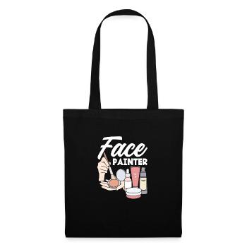 Lustiges Make Up Artist Maskenbildner Geschenk - Stoffbeutel - Schwarz - Vorne