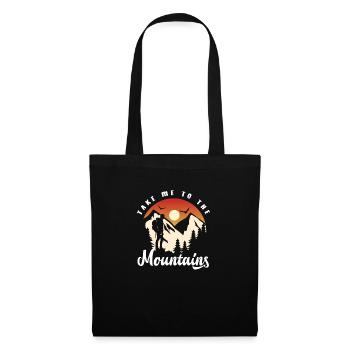 Cadeau de randonnée drôle - Sac en tissu - noir - Devant