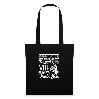 Chanteur de karaoké Chanteur de karaoké Musique - Sac en tissu - noir - Devant