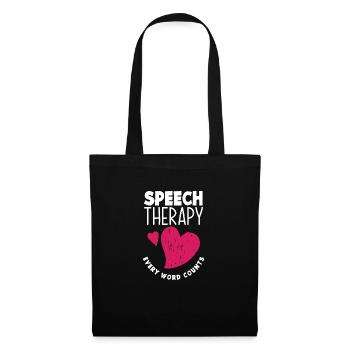 Orthophoniste, orthophoniste, orthophoniste - Sac en tissu - noir - Devant