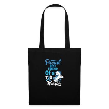 T1D Diabetes Type 1 Diabetic Gift - Tote Bag - black - Front