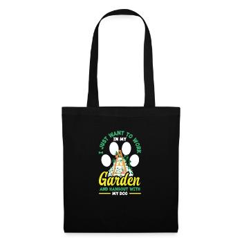 Jardinier, Jardinier, Jardinier, Jardinier Amateur, Plantes - Sac en tissu - noir - Devant
