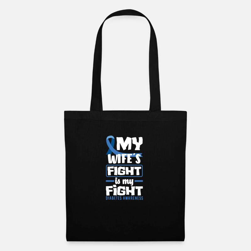T1D Diabetes Type 1 Diabetic Gift - Tote Bag - black