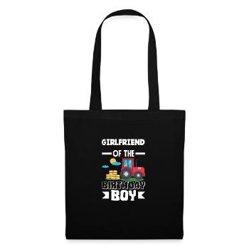 Girlfriend of Birthday Girl Tractor - Tote Bag - black - Front