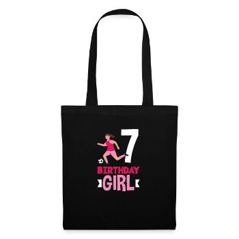 7th Birthday 7 Years Soccer Soccer Player - Tote Bag - black - Front