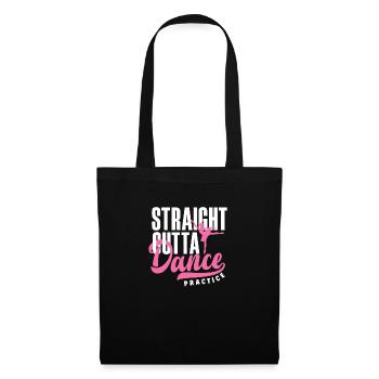Süßes Ballerina Ballettänzerin Geschenk - Stoffbeutel - Schwarz - Vorne