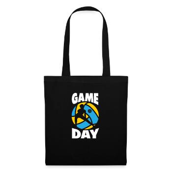 Lustiges Volleyball Geschenk - Stoffbeutel - Schwarz - Vorne