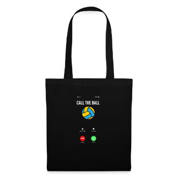 Lustiges Volleyball Geschenk - Stoffbeutel - Schwarz - Vorne