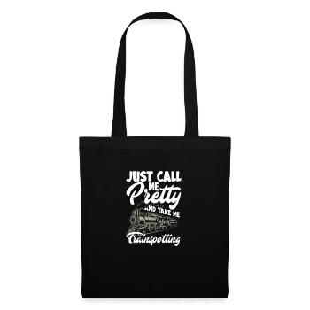 Funny Train Lover Trains Locomotive Gift - Tote Bag - black - Front