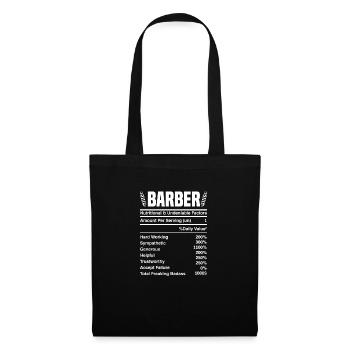 Barber Homme Coiffeur Coiffeur - Sac en tissu - noir - Devant