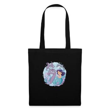 7th Birthday Girl 7 Years Mermaid Party - Tote Bag - black - Front