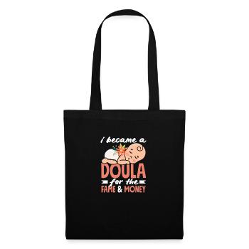 Doula Geschenk Doula Doulas - Stoffbeutel - Schwarz - Vorne