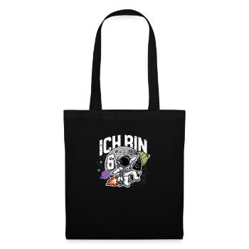 6th Birthday Boys 6 Years Astronaut Birthday - Tote Bag - black - Front