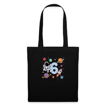 6th Birthday Boys 6 Years Astronaut Birthday - Tote Bag - black - Front