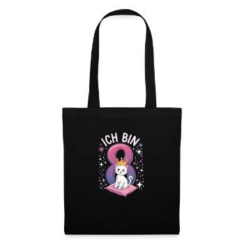 8th Birthday Cat Kitten Children's Birthday - Tote Bag - black - Front