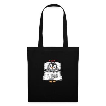 Official Sweet Penguin Sleep Shirt - Tote Bag - black - Front