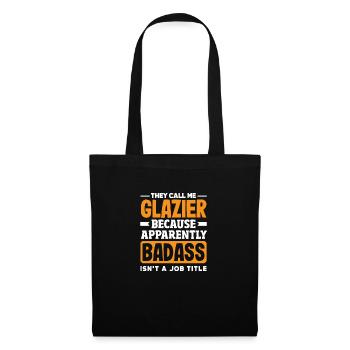 Glaser Geschenk - Stoffbeutel - Schwarz - Vorne