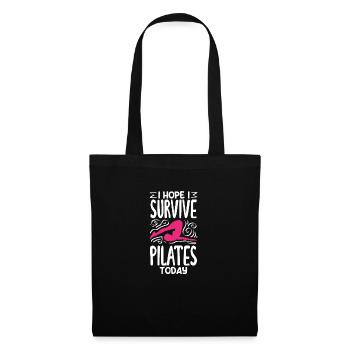 J’espère que je survivrai au Pilates aujourd’hui - Sac en tissu - noir - Devant