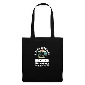 Lancer du disque Athlète Cadeau d’athlète - Sac en tissu - noir - Devant