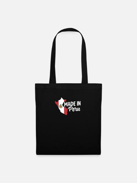 Peru Peruaner Geschenk - Stoffbeutel - Schwarz